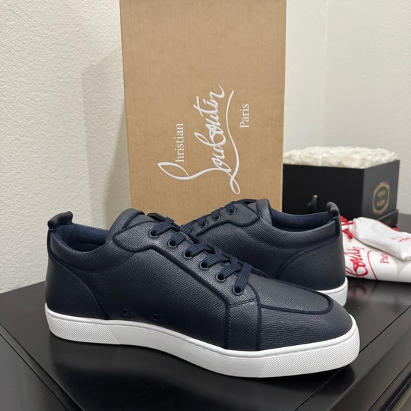 Christian Louboutin Rantulow Orlato Leather Marine Navy 42.5 - Picture 5 of 7